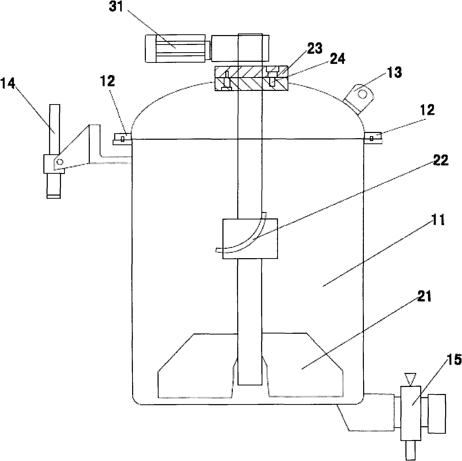 Mixing and charging machine