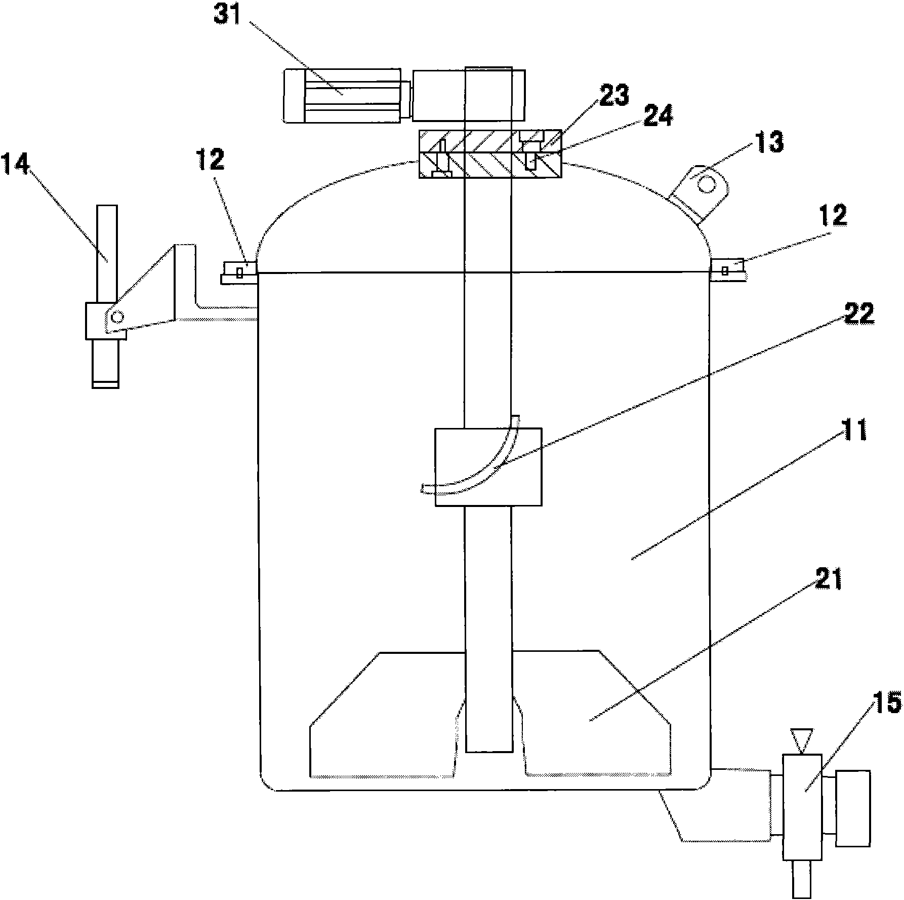 Mixing and charging machine