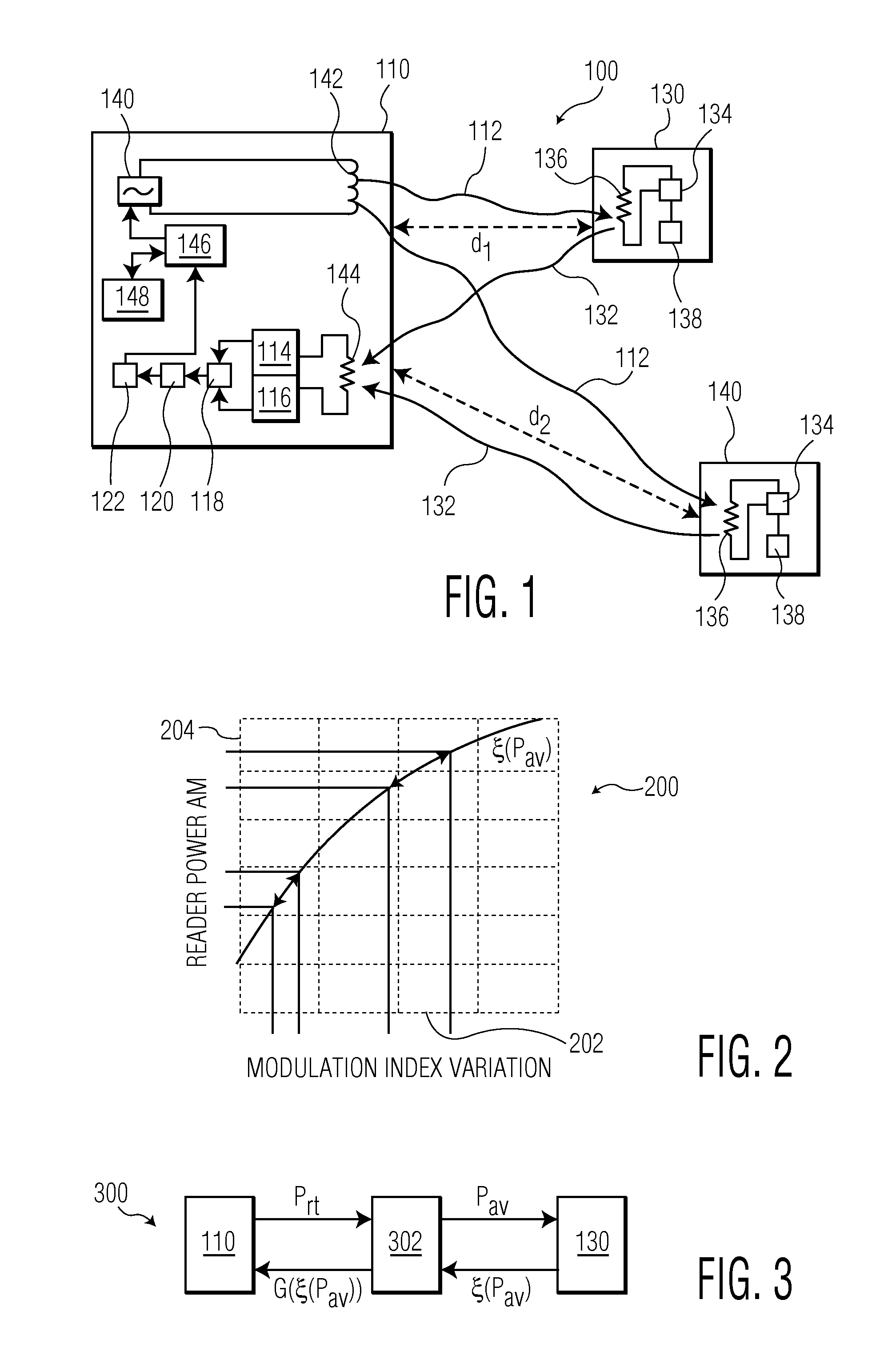 System for reading information transmitted from a transponder