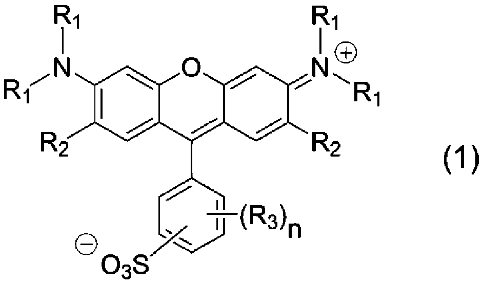 Xanthene compound, pigment composition, color photoresist, color filter, and ink composition for inkjet