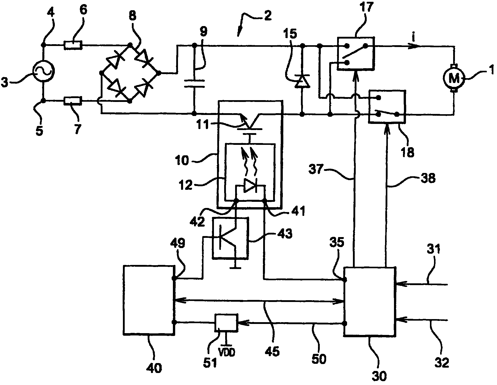 Method for controlling an electric disconnecting switch motor