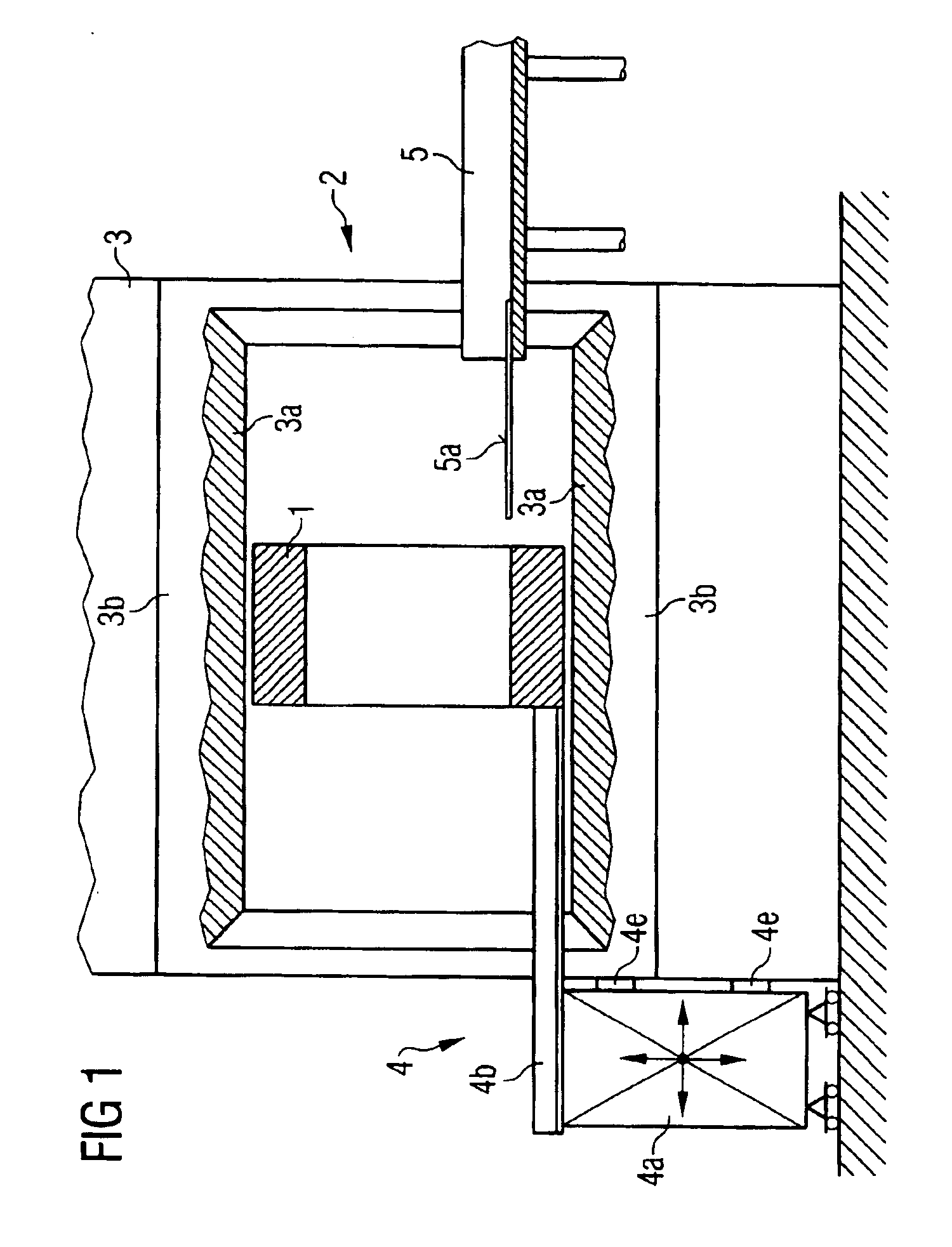 Insertion device for gradient coils of a magnetic resonance apparatus