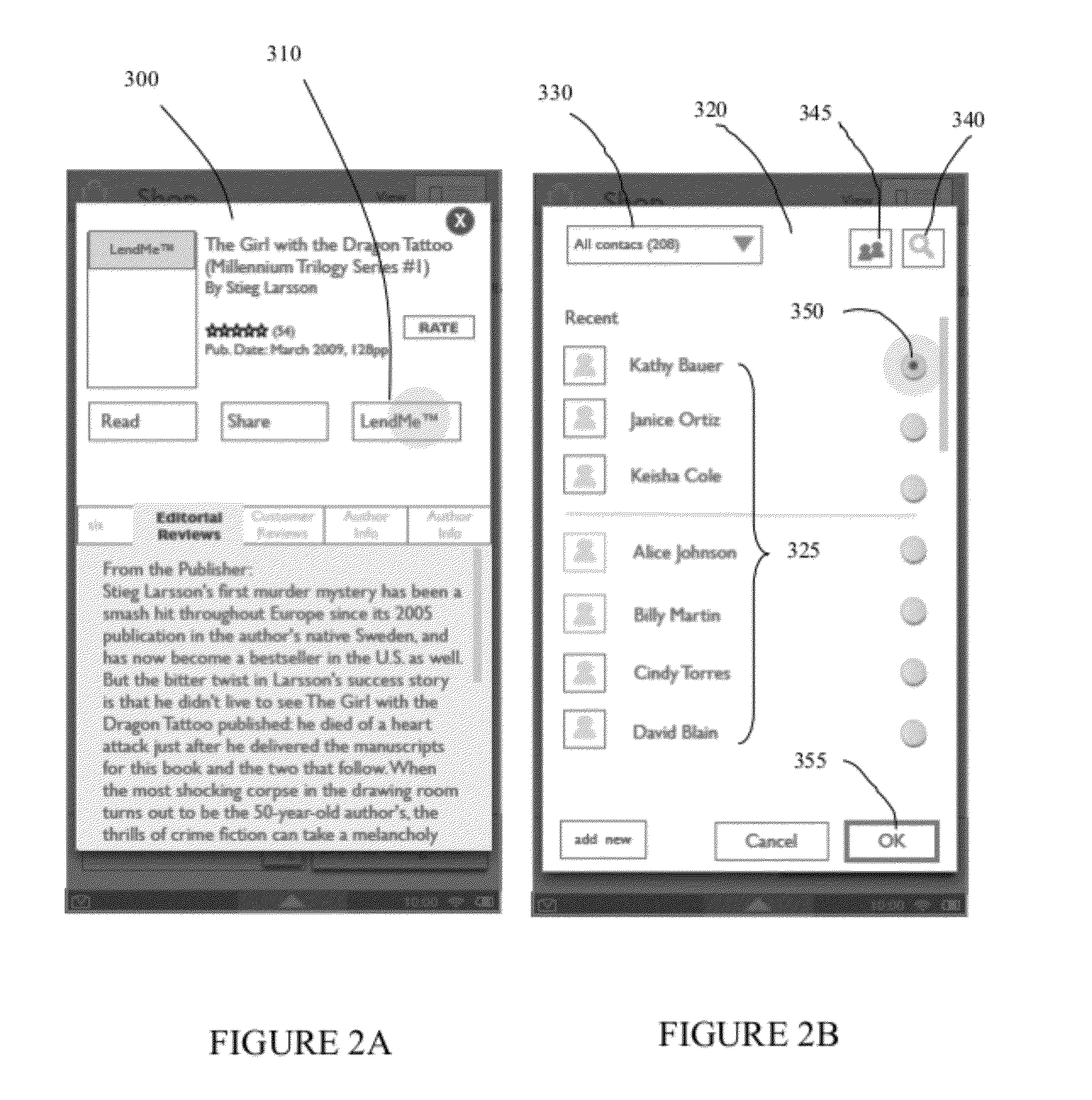 System and method for facilitating the lending of digital content using contacts lists