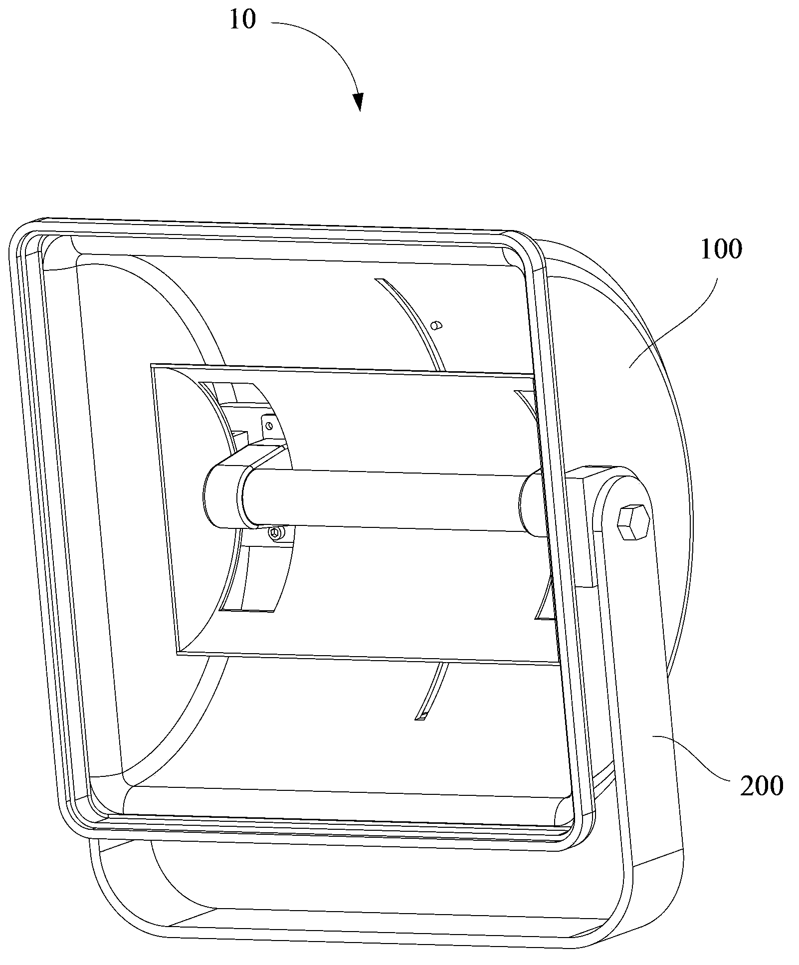 Light source structure and projection lamp with same