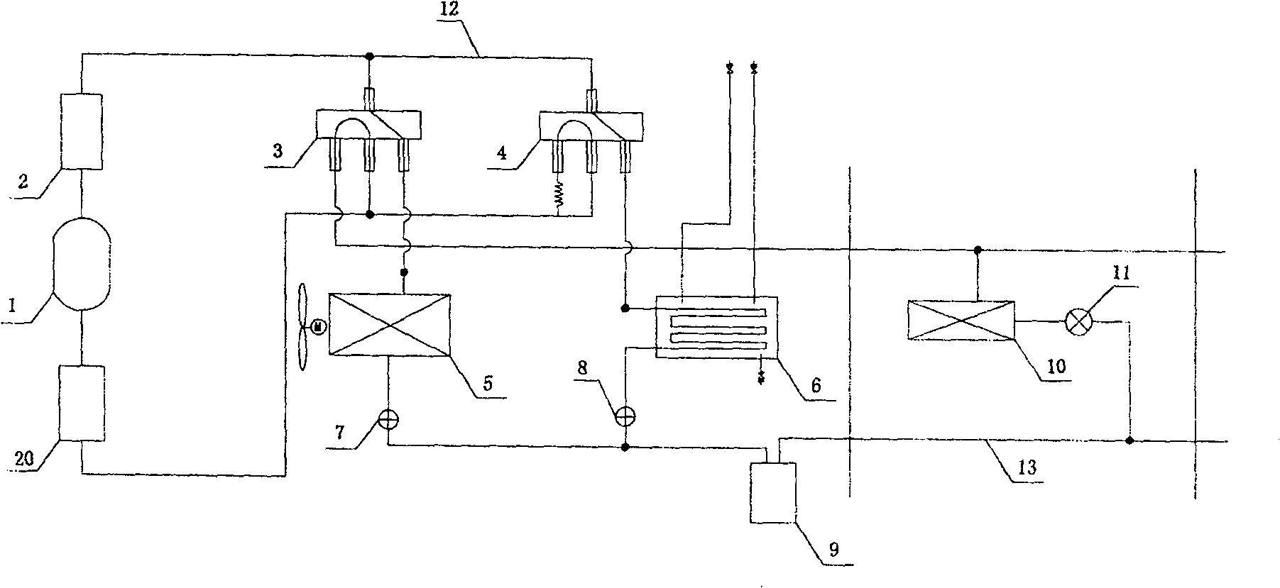 Heat pump hot-water multi-unit air conditioner