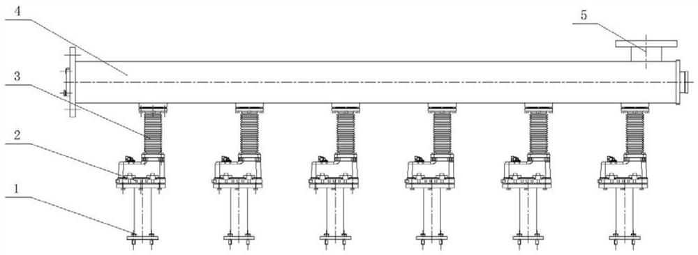 Natural gas supply device of engine