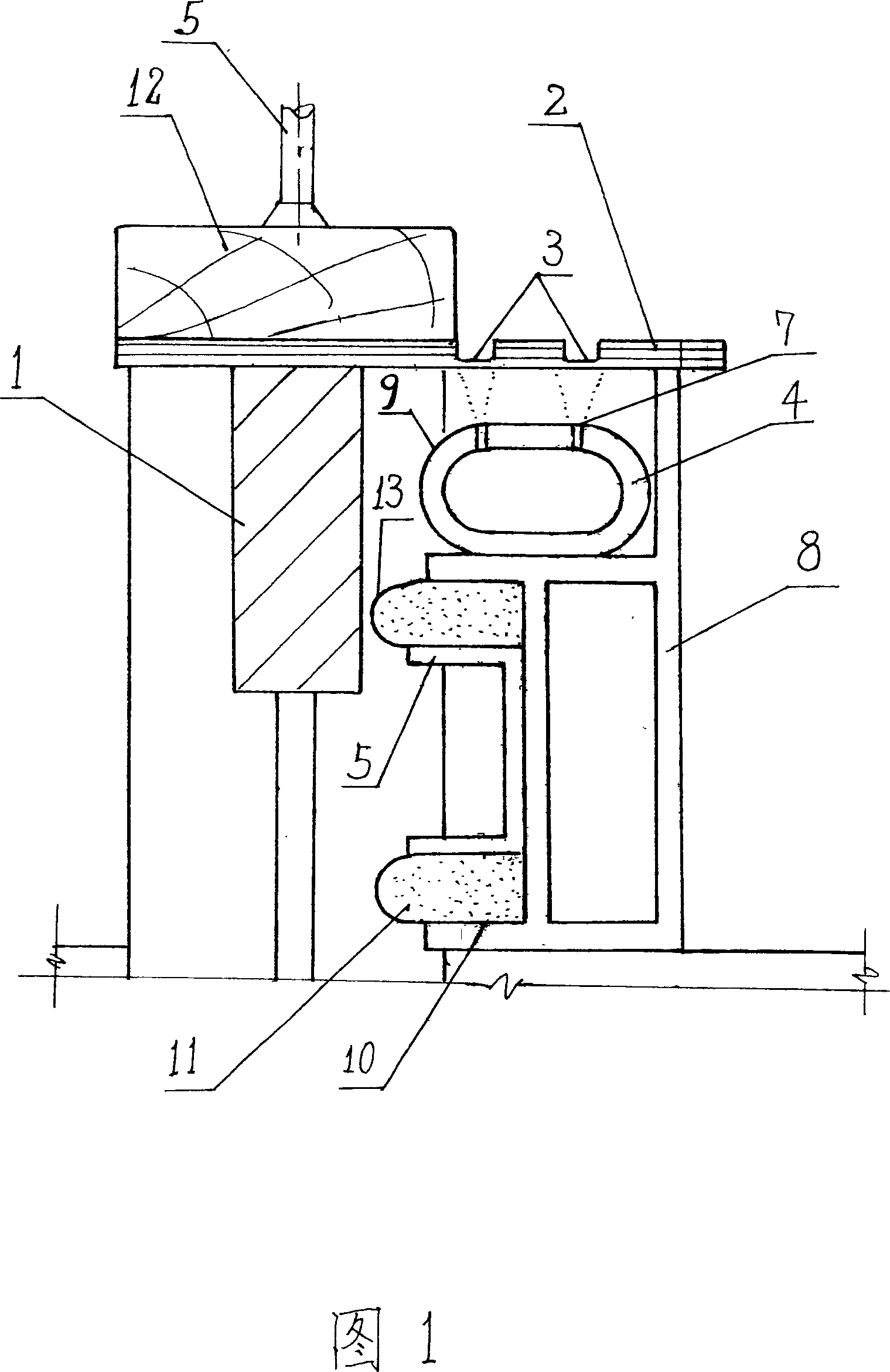 Painted veneered plywood bending device and use thereof