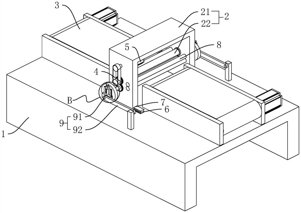 Cutting device for corrugated cardboard production line