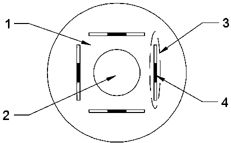 Thermal fiber grating wind speed and wind direction sensor and detection method