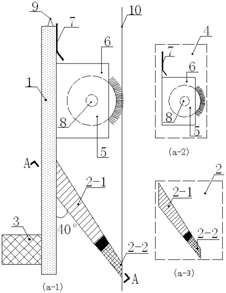 Device and method for removing mud from rigid joints of underground diaphragm walls