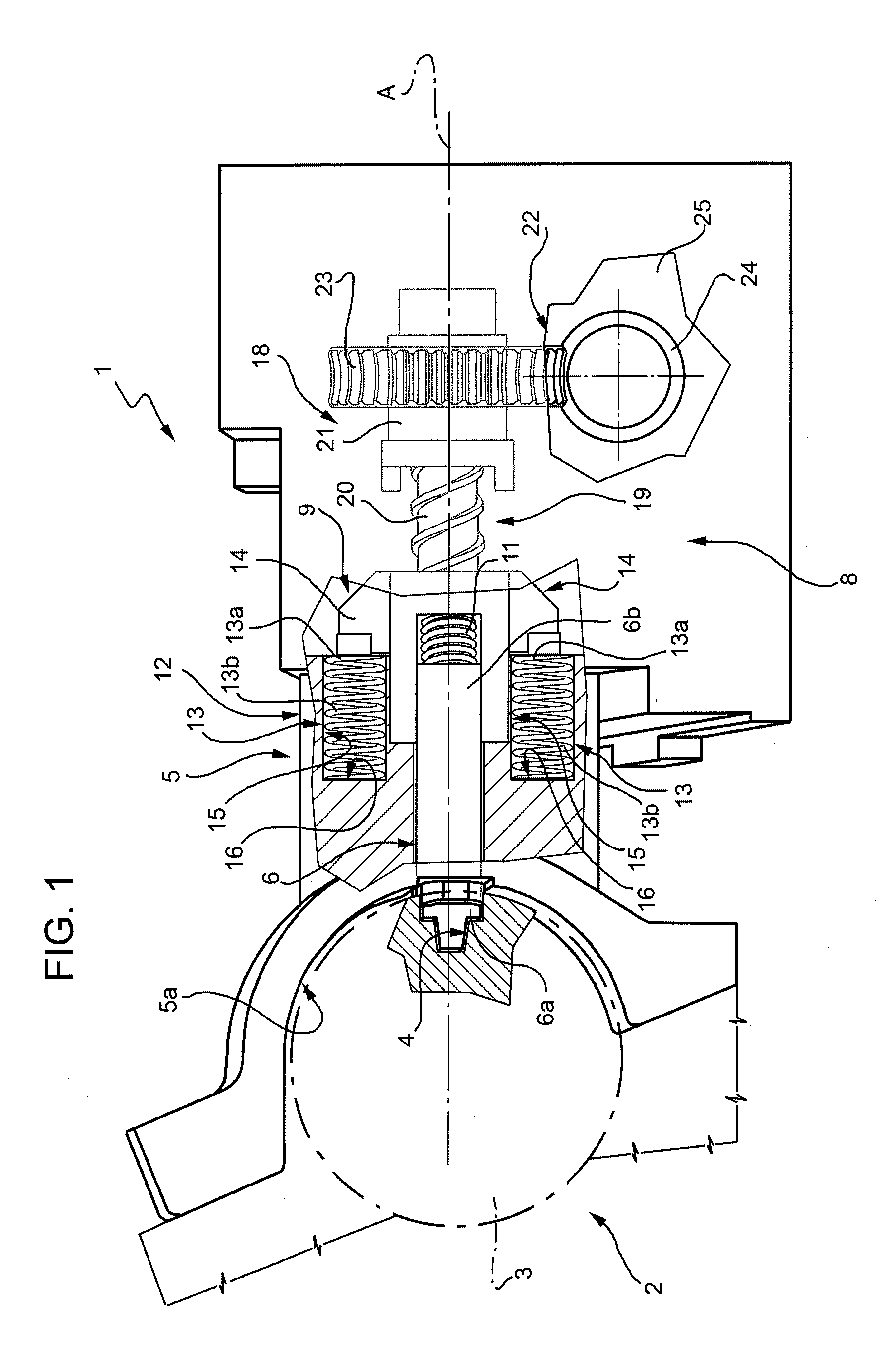 Electric steering lock for vehicle