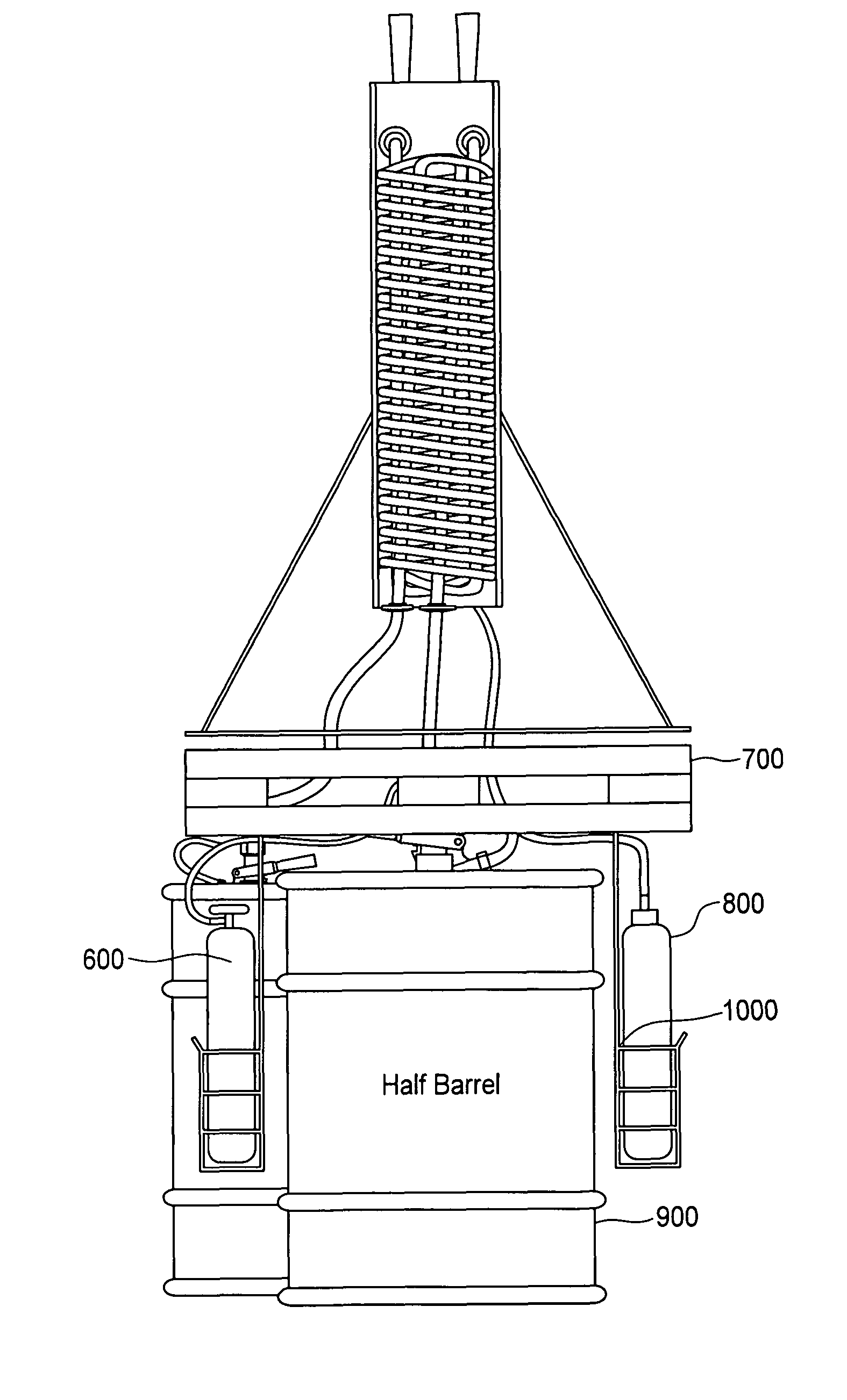 Beer dispensing device and system