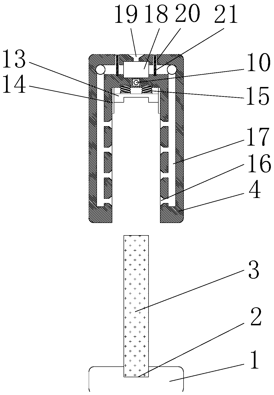 Computer memory bank mounting structure