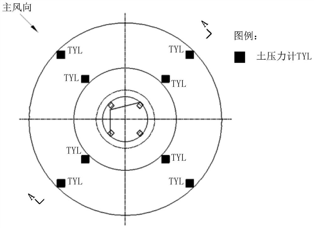 Fabricated concrete tower drum foundation monitoring method