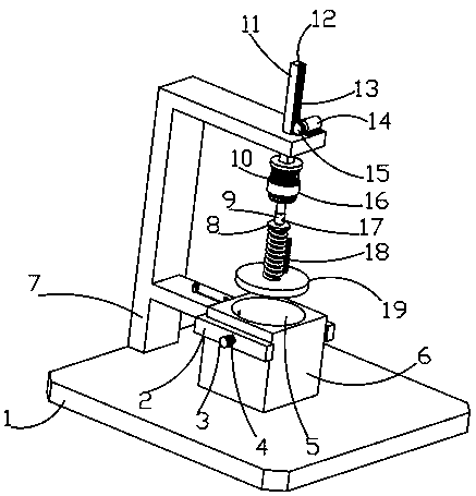 Device for tablet powder-grinding and mixing, applied to medical care department
