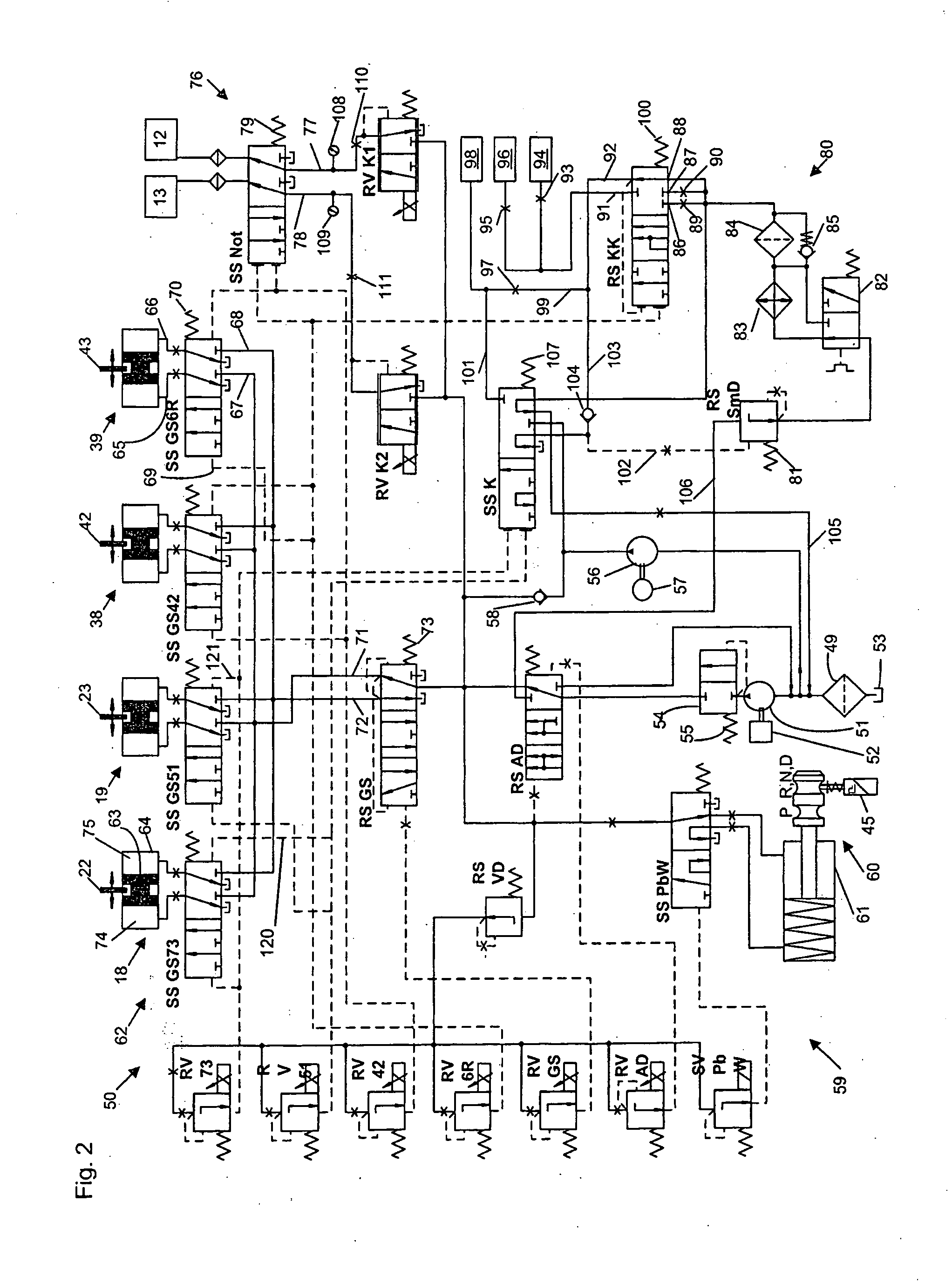 Control device for an automated geared transmission