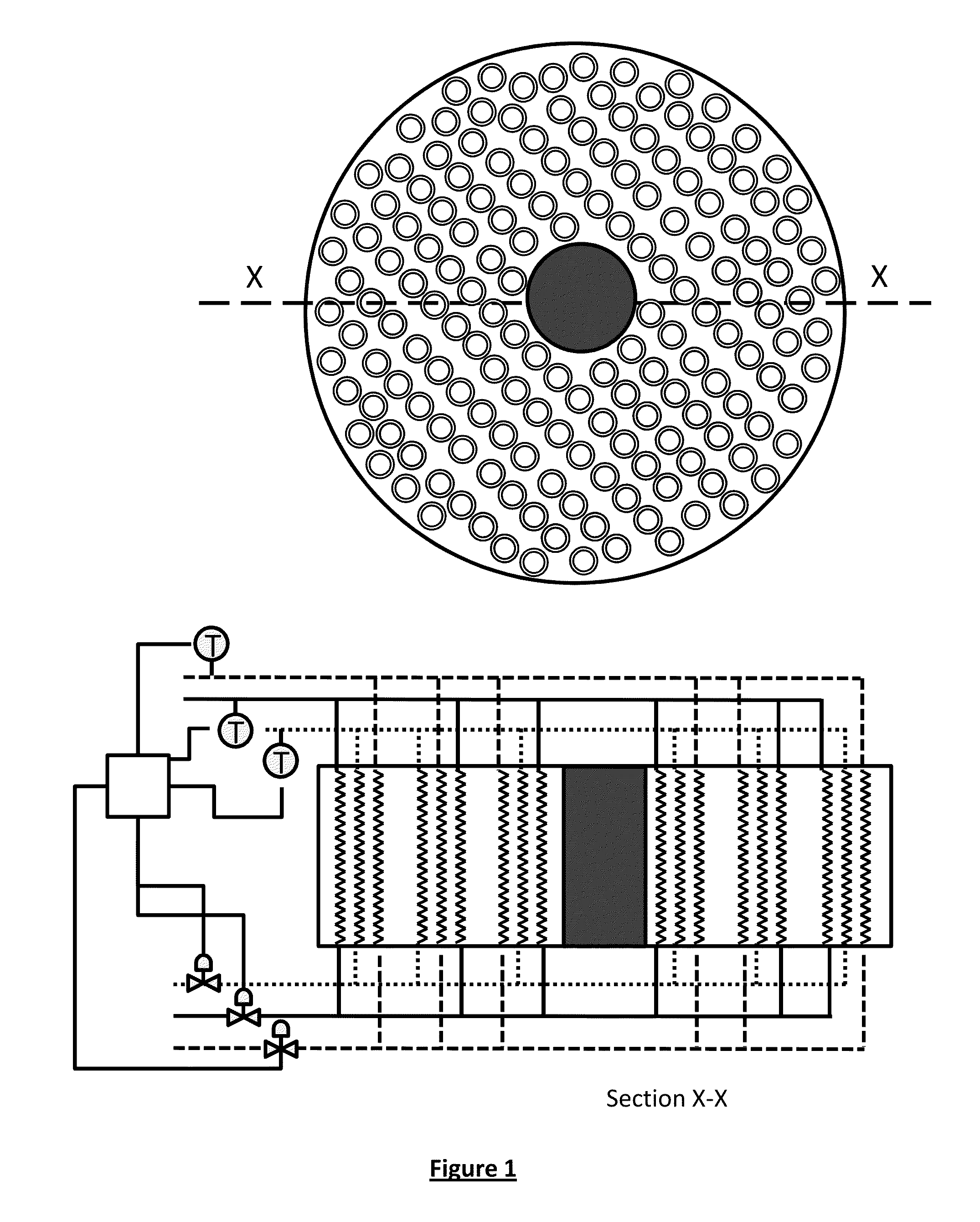 Rebalancing a main heat exchanger in a process for liquefying a tube side stream
