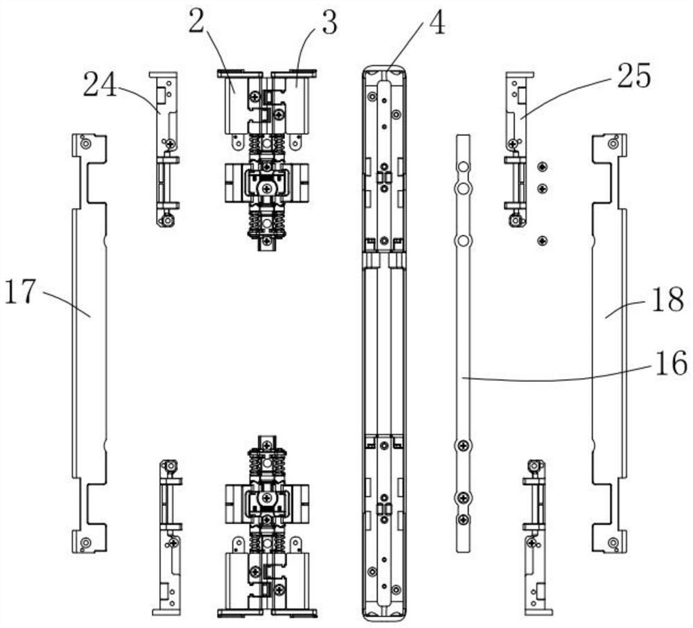 Inner folding hinge applied to mobile terminal