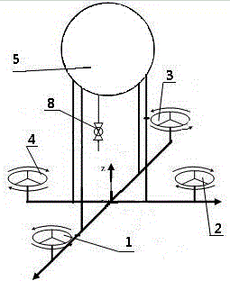 Unmanned aerial vehicle device working on heavy load condition and control method