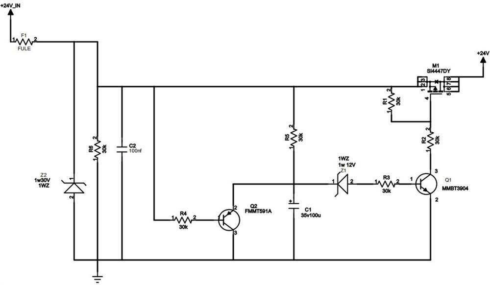 Anti-sparking circuit and power supply