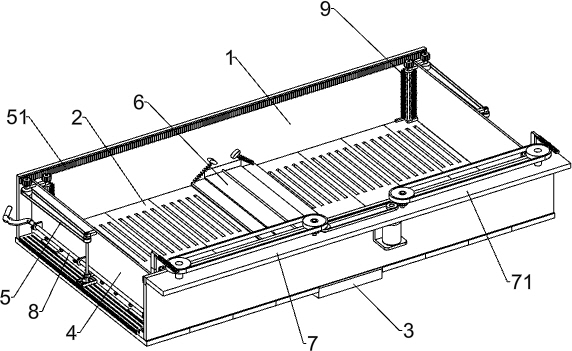 A kind of pig house that is convenient for cleaning excrement for animal husbandry