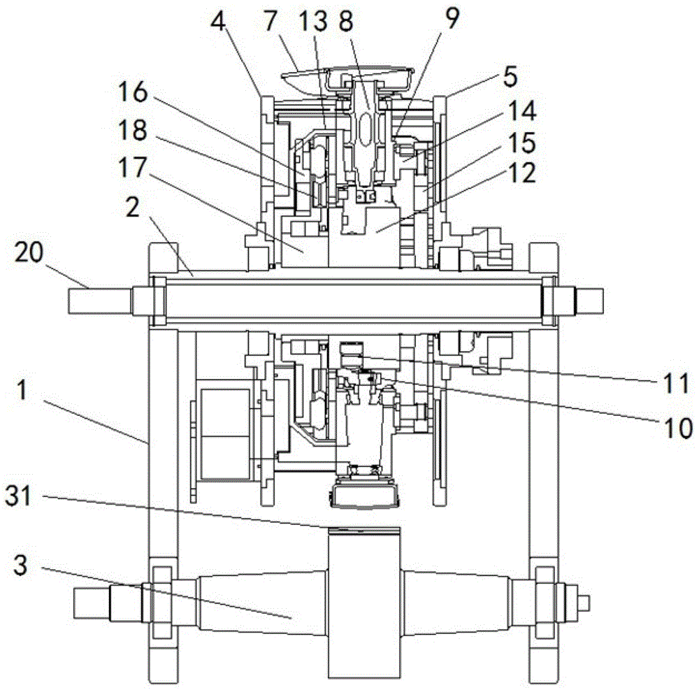 On-line waistline cutting and rotating pitch-variable assembly for disposable sanitary product