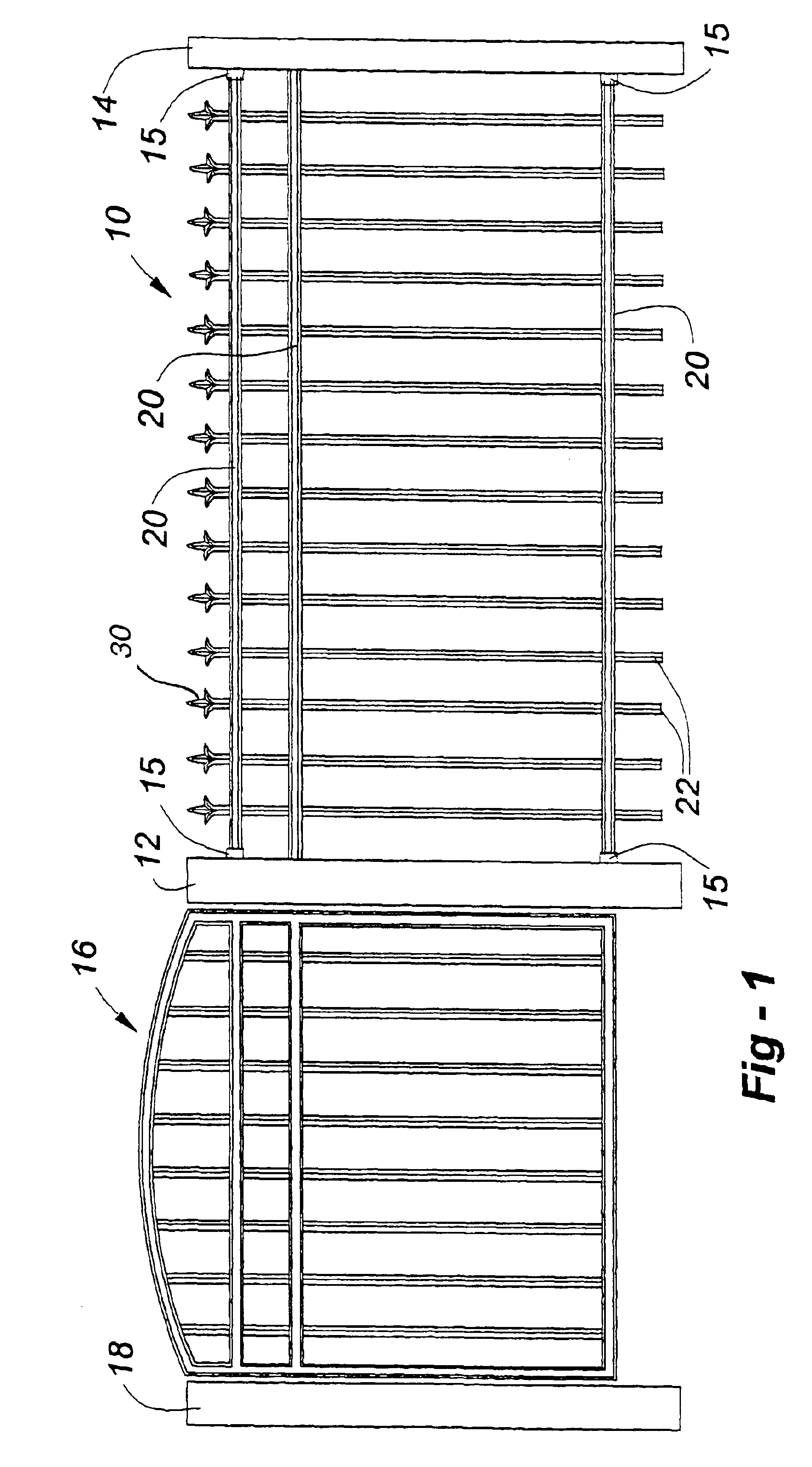 Plastic fencing simulative of wrought iron
