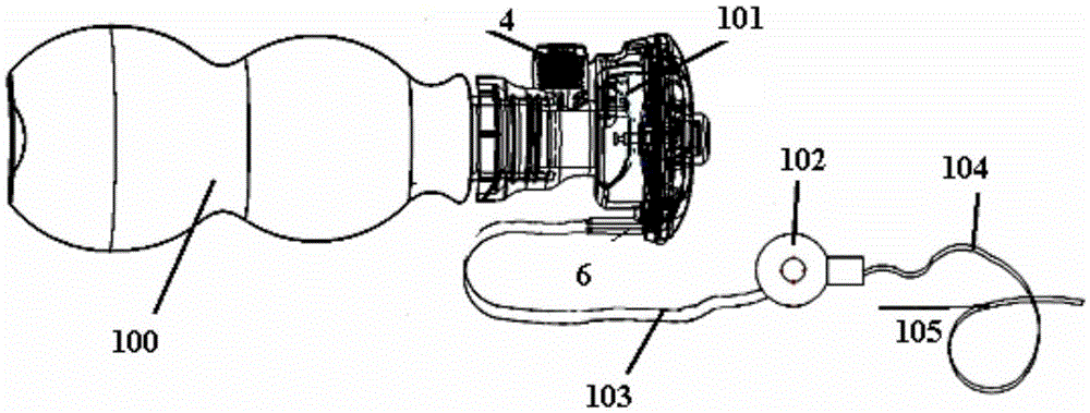 Trace gas pump and exhaust method thereof