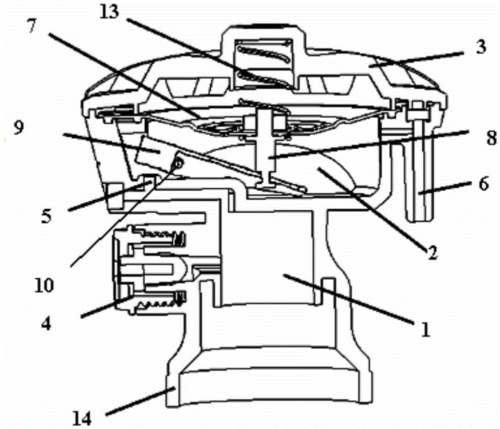 Trace gas pump and exhaust method thereof