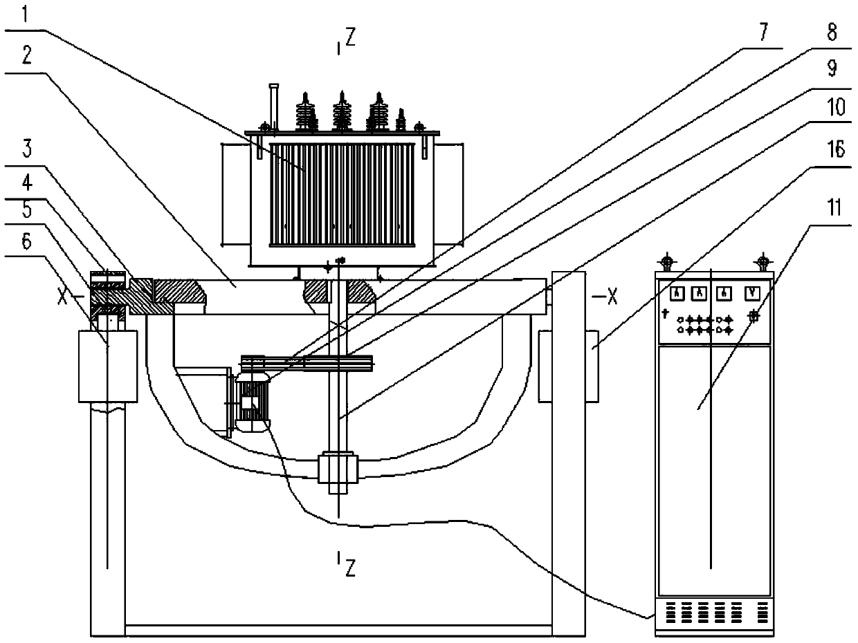 A transformer simulation transportation test bench and its application