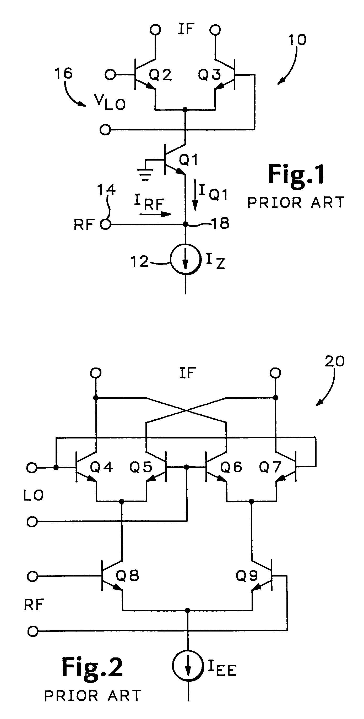 RF mixer with inductive degeneration