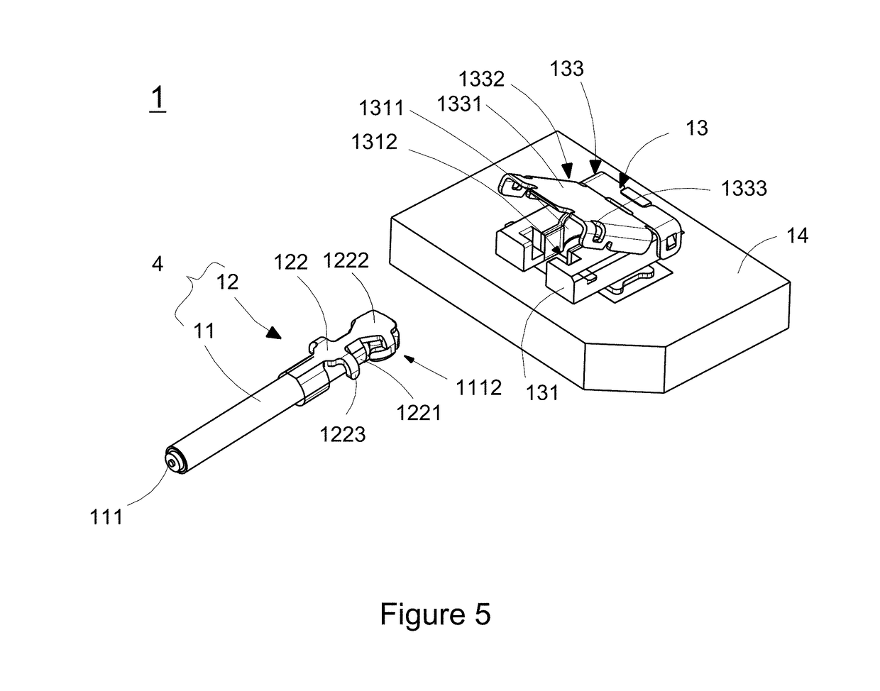 High-frequency ultra-fine coaxial RF connection member as well as high-frequency ultra-fine coaxial RF jumper and receptor connector thereof