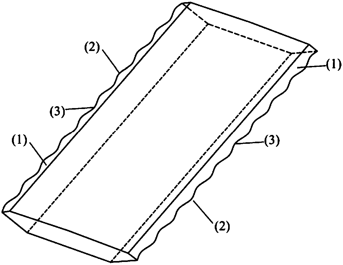 Wave-shaped air nozzle structure for box beam of large-span bridge based on three-dimensional flow control technique