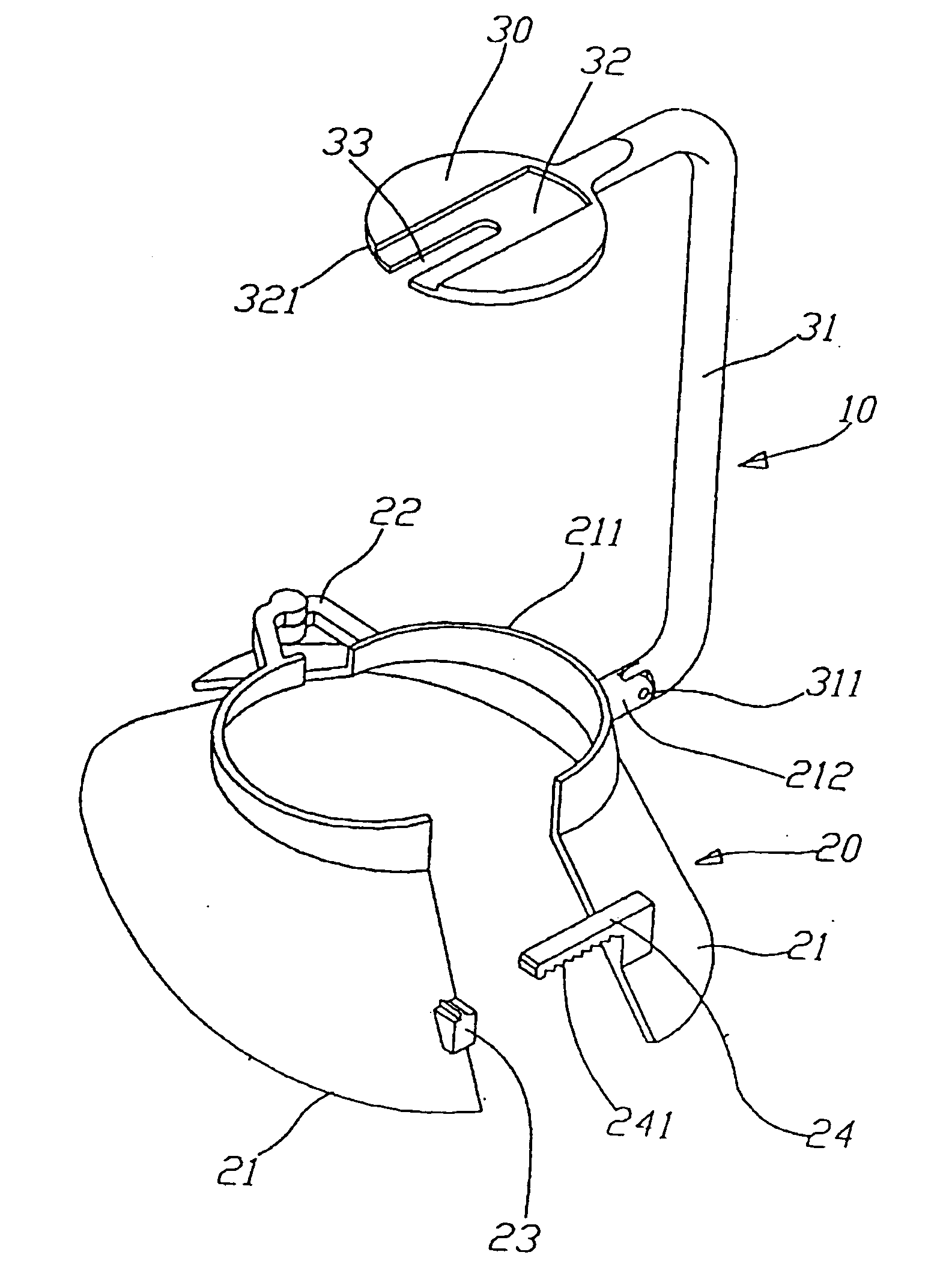Apparatus for fitting the protecting femoral neck device