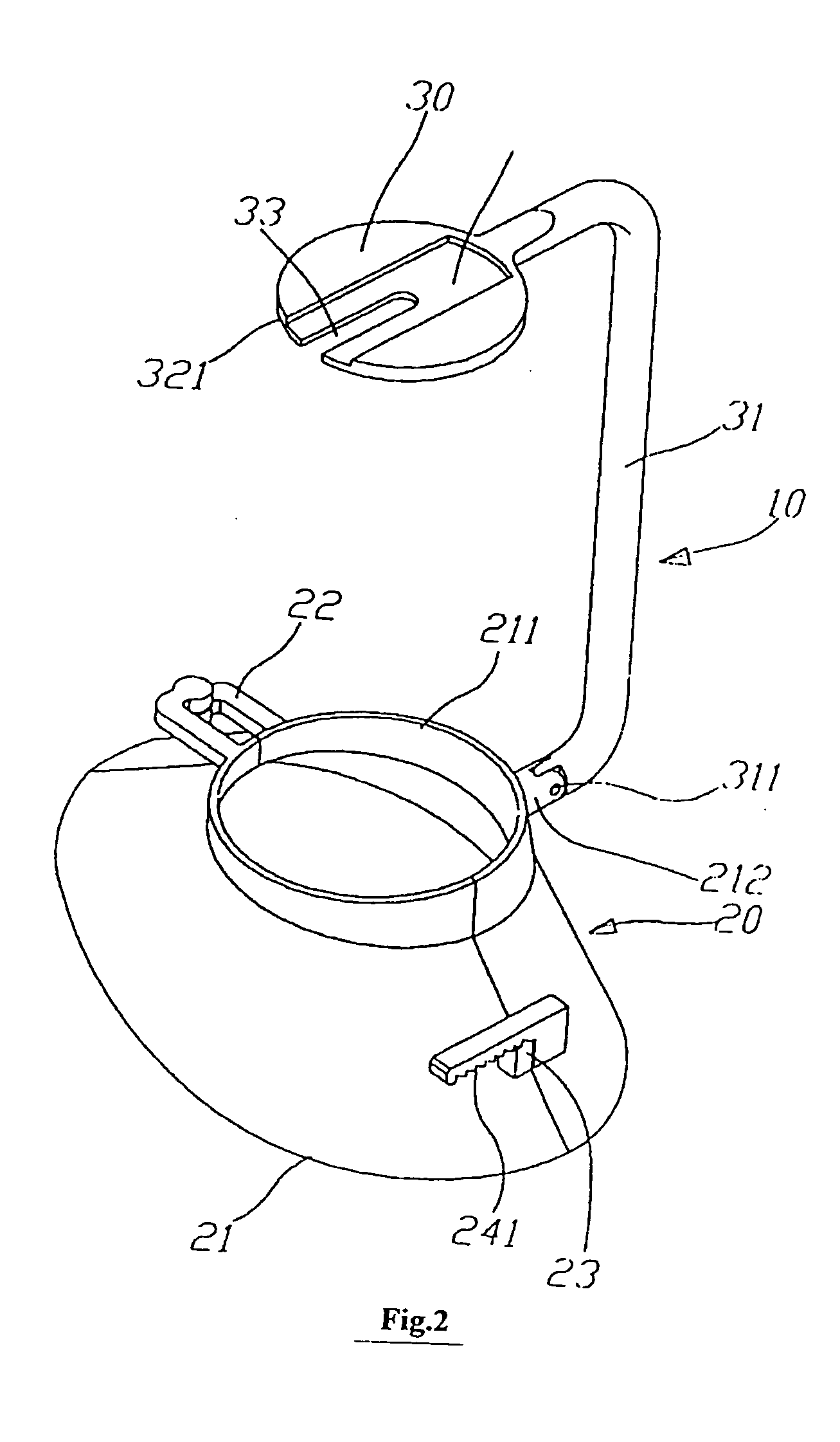Apparatus for fitting the protecting femoral neck device
