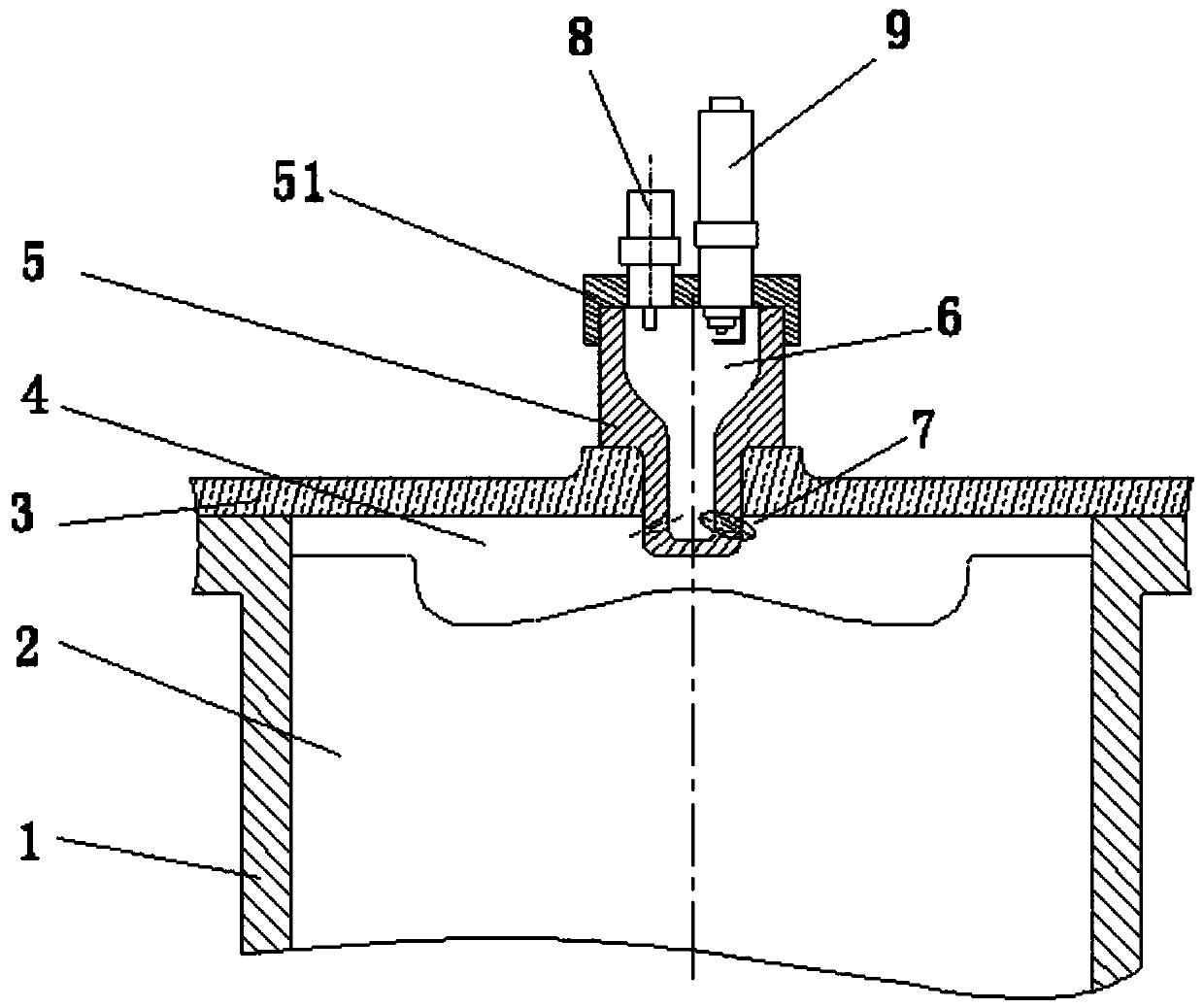 Engine ignition chamber system with elliptical conical passage