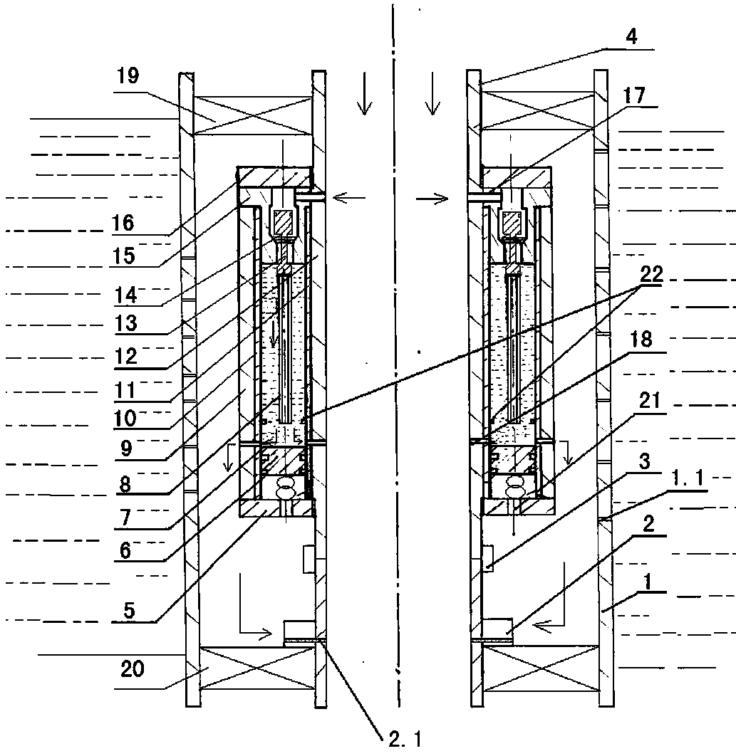 Use method for acid salt anti-scaling and scale-removing device of water injection well