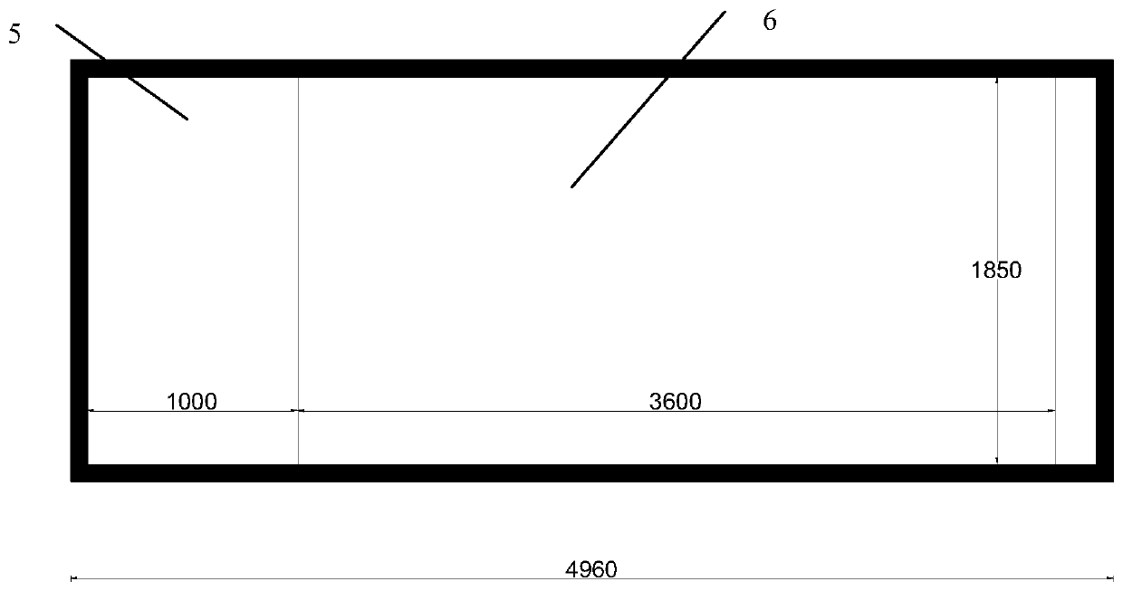 Test device for simulating surface rupture deformation of reverse fault under earthquake