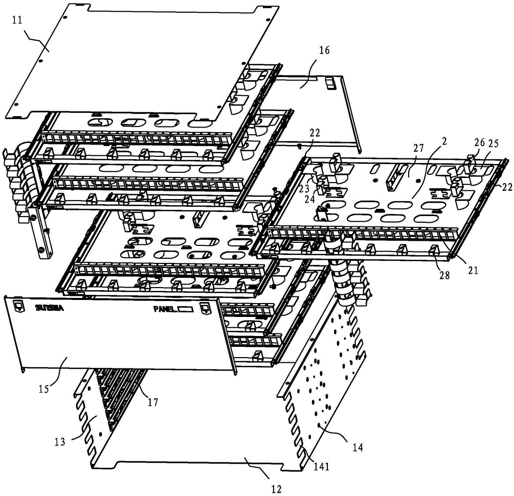 An optical fiber unit box and a wiring method for an optical fiber unit box