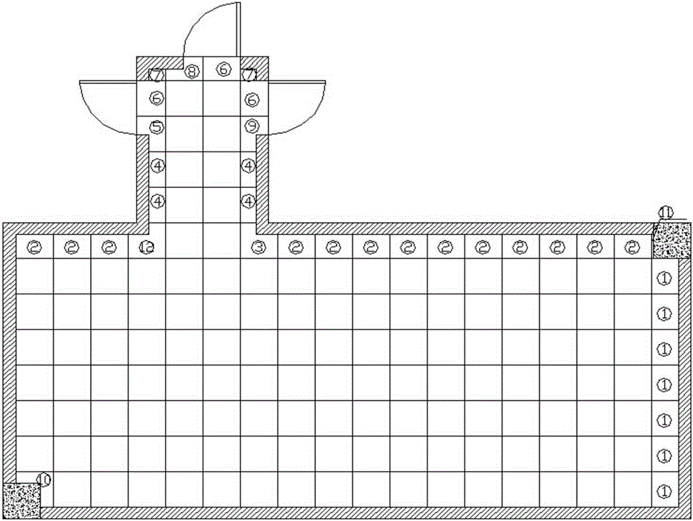 Floor tile laying construction method based on building information modeling (BIM)