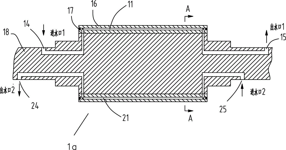Method for controlling cooling water flow of double-roll strip casting rolls