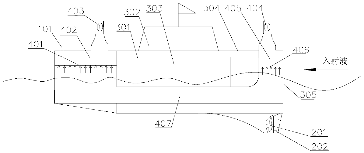 A U-shaped self-propelled wave power generation device