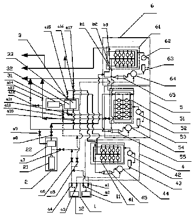 Blast furnace gas and main air pipe communicating system