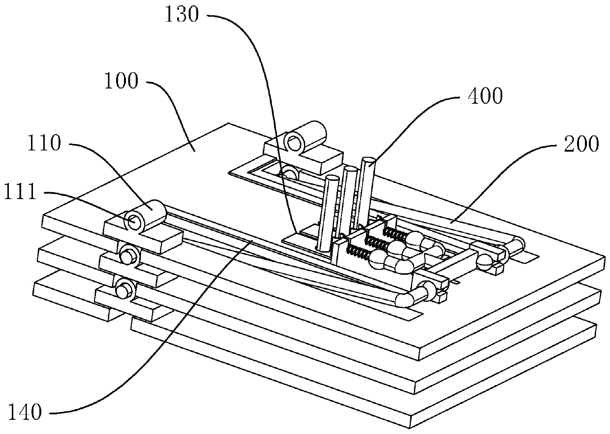 Double-connected linkage switch device and electrical equipment