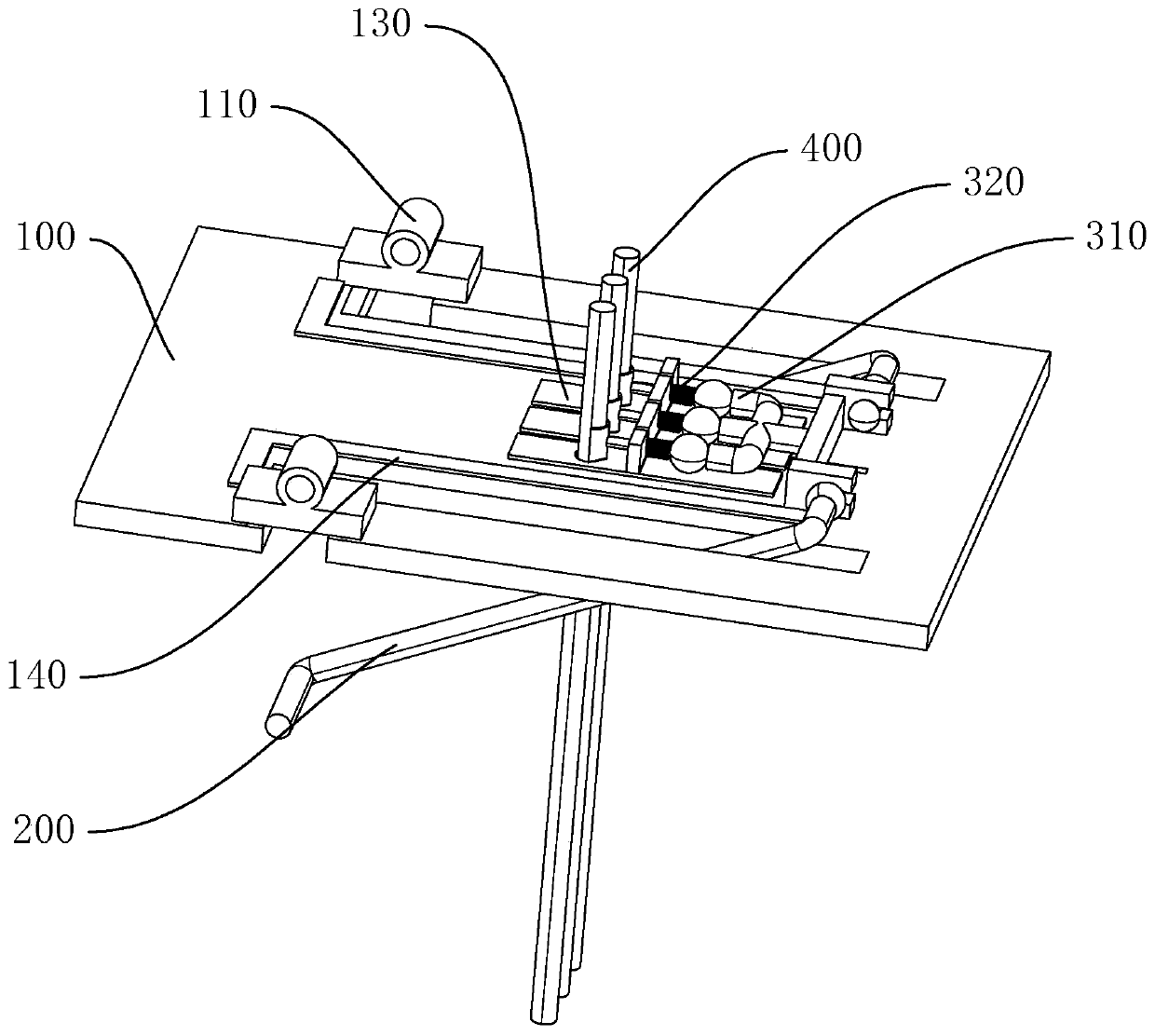 Double-connected linkage switch device and electrical equipment