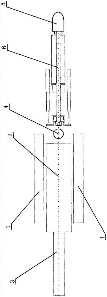 Heading machine with drilling tool, scraper box, coring drilling rod and quartering hammer