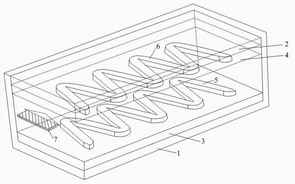 Slow wave structure of folding frame