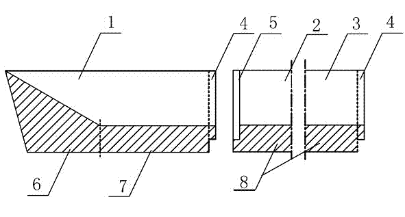 Accident swing groove device