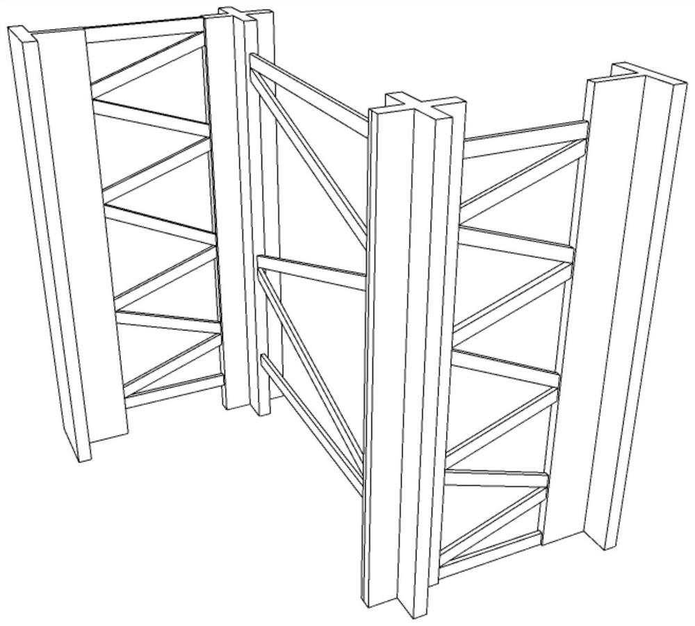 Partially prefabricated truss type steel reinforced concrete Z-shaped column