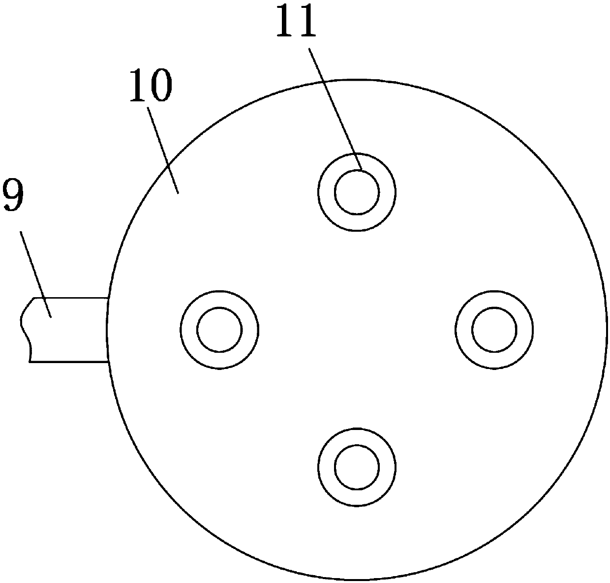 Relative rotating type writing brush holder and hair cleaning device and use method thereof